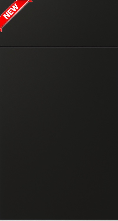 Matte Black slab cabinet door
